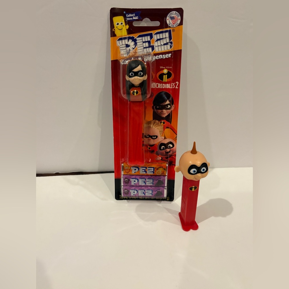 Disney Pixar Incredibles Pez Dispensers- Violet and Jack Jack